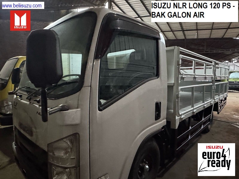 TRUK BAK GALON AIR MINERAL ISUZU NLR LONG 120 PS TRUK BAK GALON AIR MINERAL ISUZU NLR LONG 120 PS