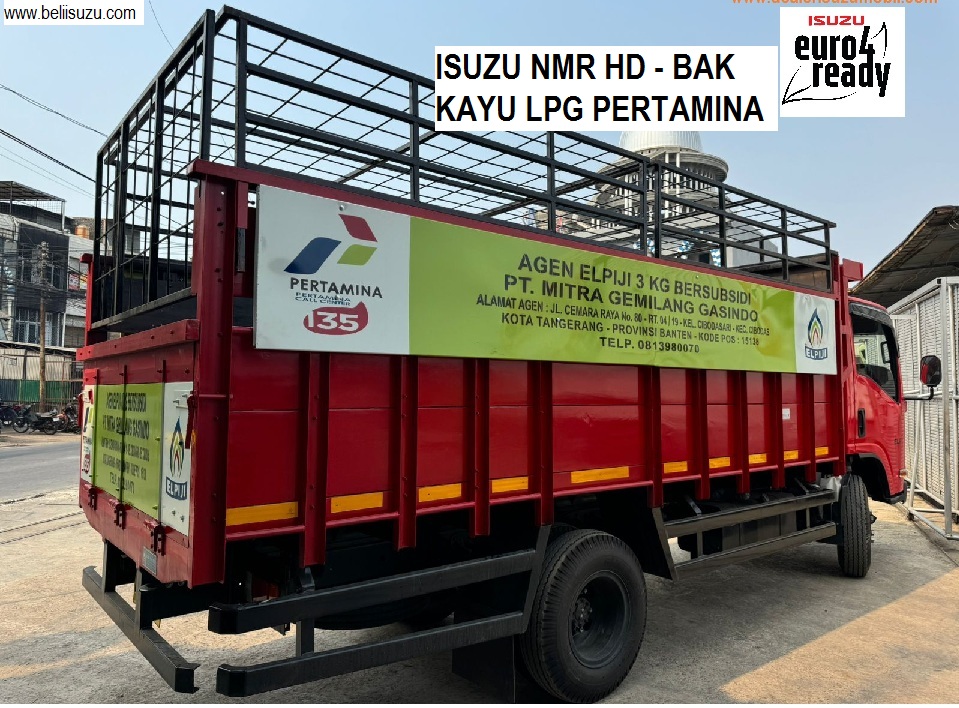 ISUZU NMR HD BAK KAYU GAS LPG