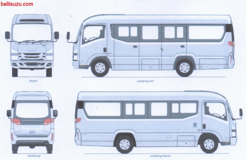 drawng model Microbus long 20 seat