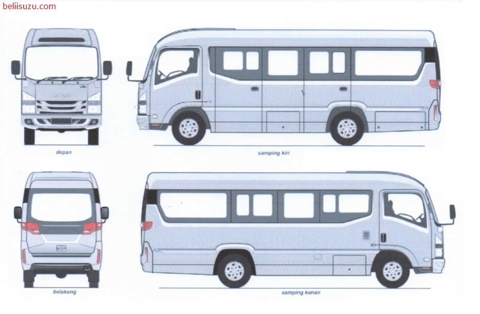 desain exterior Microbus 20 seat Long New armada
