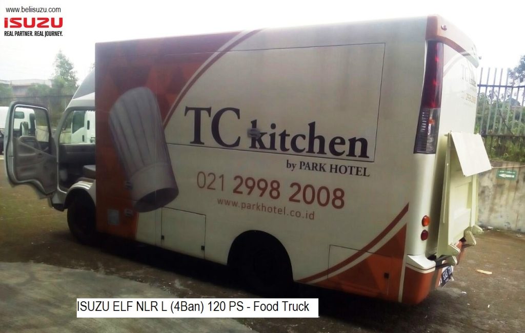 Food Truck Isuzu NLR L 4 ban mobil box makanan