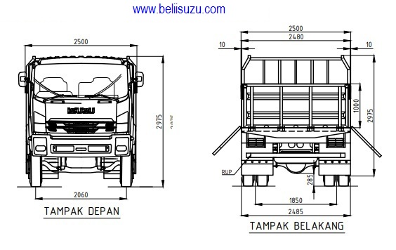 DIMENSI GIGA FVM U HP BAK BESI 9 WAY