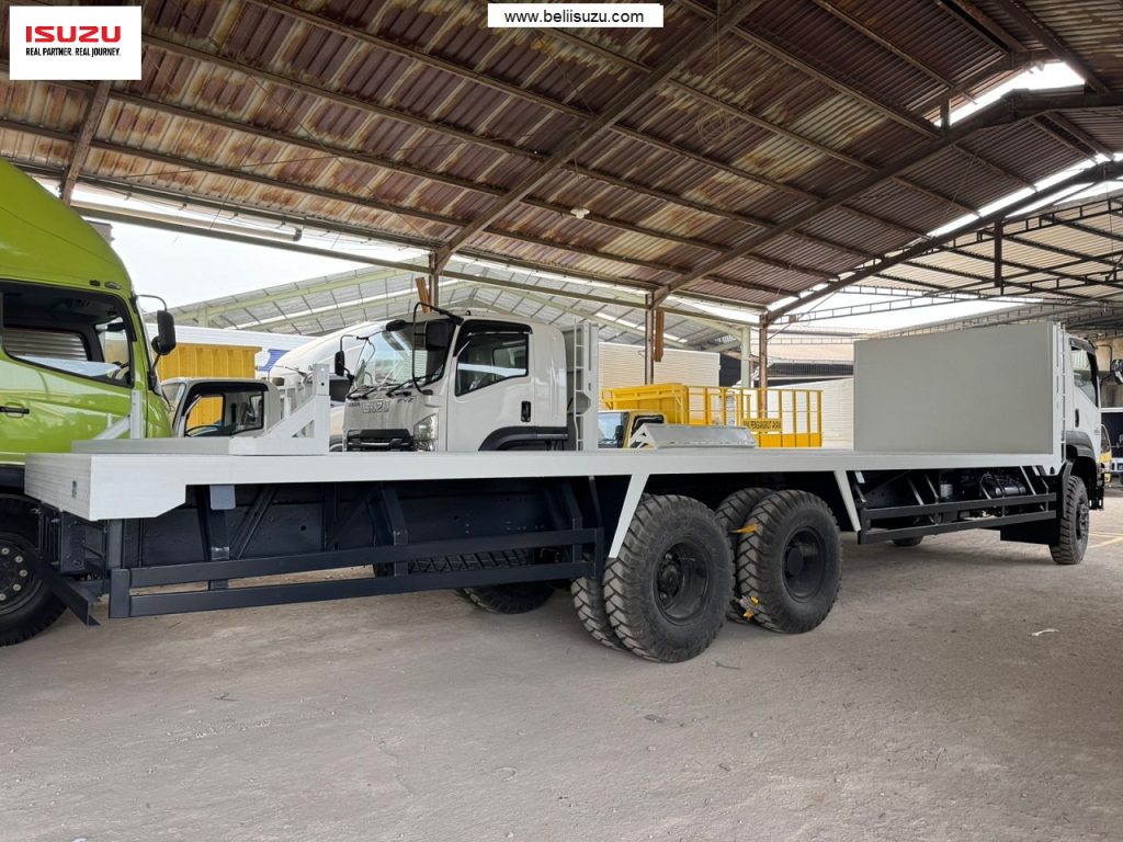 FLAT DECK ISUZU GIGA FVZ U HP 285 PS - LOSBAK TRONTON 6X4