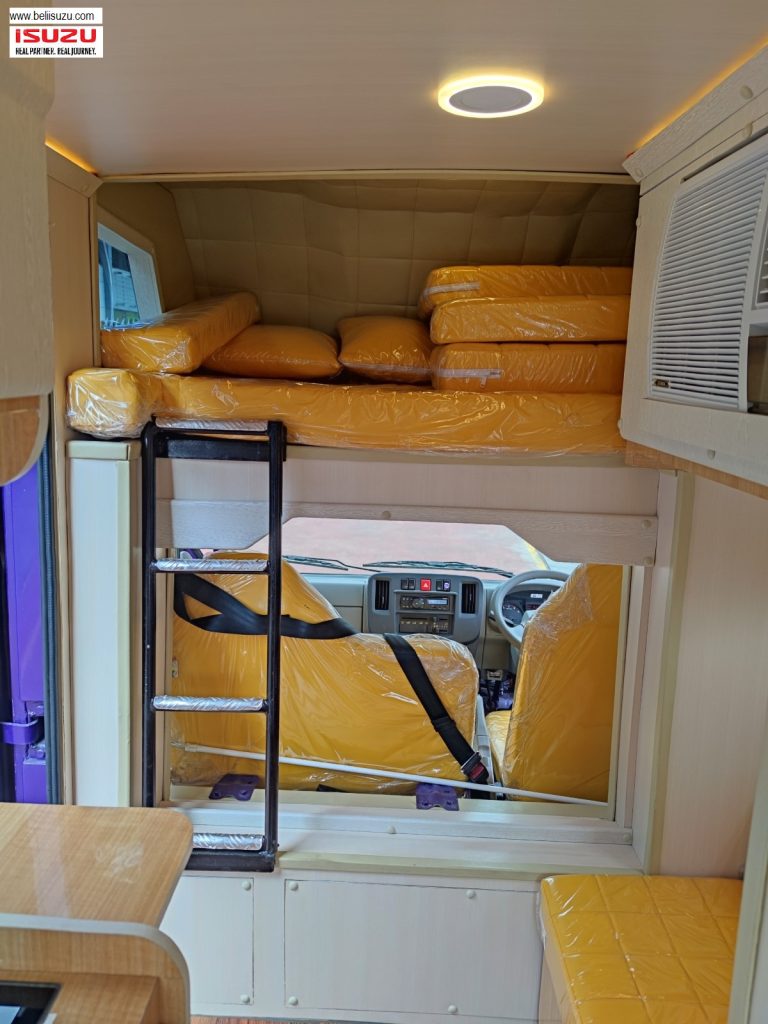 ruang Tidur campervan isuzu traga